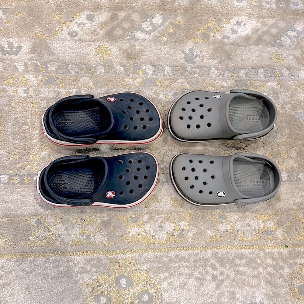 Croc slip on clog sandals size C7